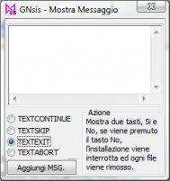 Screenshot GNsis passo 3